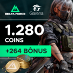 Garena Delta Force - 1280 Delta Coins + Bônus de 422