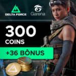 Garena Delta Force - 300 Delta Coins + Bônus de 68