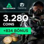 Garena Delta Force - 3280 Delta Coins + Bônus de 1263