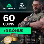 Garena Delta Force - 60 Delta Coins + Bônus de 9