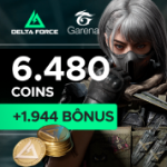 Garena Delta Force - 6480 Delta Coins + Bônus de 2835