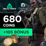 Garena Delta Force - 680 Delta Coins + Bônus de 183
