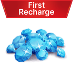 300 Diamonds (150+150) first recharge!