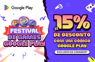 15% de desconto em um código Google Play