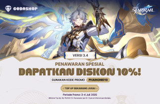 🎁 Diskon 10% untuk Top-Up Honkai: Star Rail!