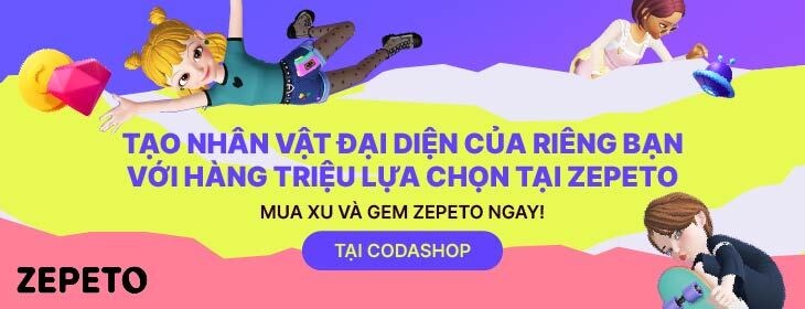 Zepeto Launch on Codashop Vietnam