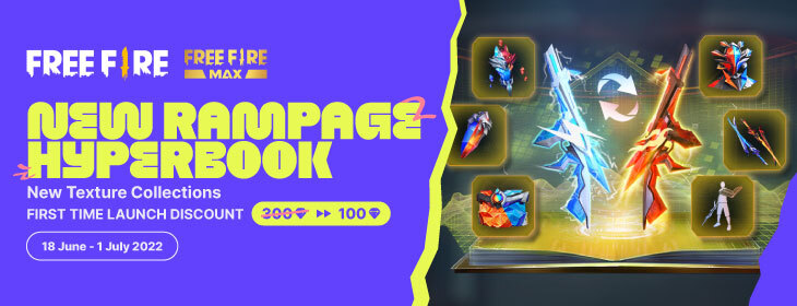 Free Fire Rampage Hyperbook Rampage New Texture Collections  on Codashop Philippines