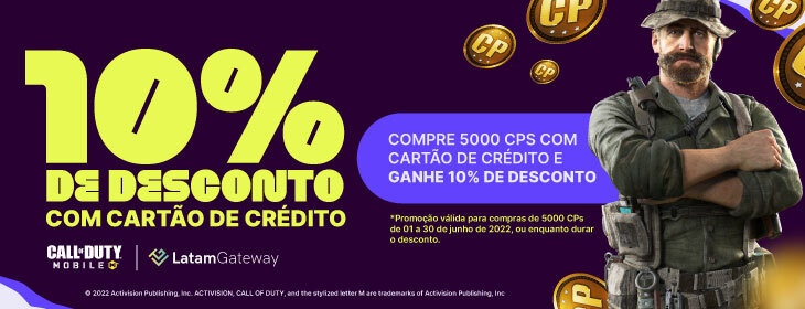 CREDIT CARD CAMPAIGN JUNE on Codashop Brazil