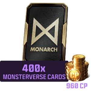 960 CP + 400 Kostenlose Monsterverse-Karten