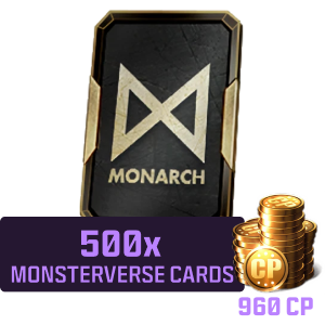 960 CP + 500 free Monsterverse Cards