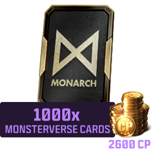 2600 CP + 1000 Kostenlose Monsterverse-Karten